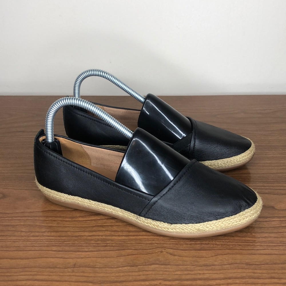 Clark’s Collection Leather Espadrille Slip…